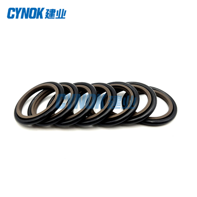 Rubber PTFE Hydraulic Oil Seals HBTS Step Seal Brown Color