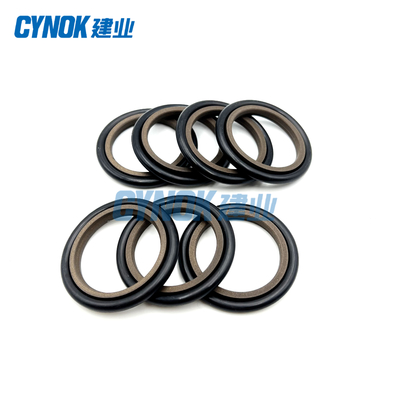 Rubber PTFE Hydraulic Oil Seals HBTS Step Seal Brown Color
