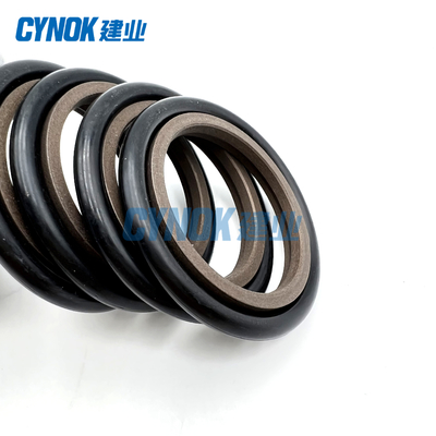 Rubber PTFE Hydraulic Oil Seals HBTS Step Seal Brown Color
