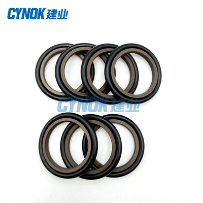 Rubber PTFE Hydraulic Oil Seals HBTS Step Seal Brown Color